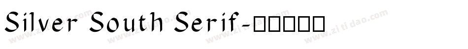 Silver South Serif字体转换
